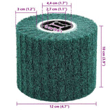 Rulli Abrasivi 3 pcs Verde 12 x 12 x 10 cm Fibra Sintetica