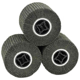 Rulli Abrasivi 3 pcs Nero 12 x 12 x 10 cm Fibra Sintetica