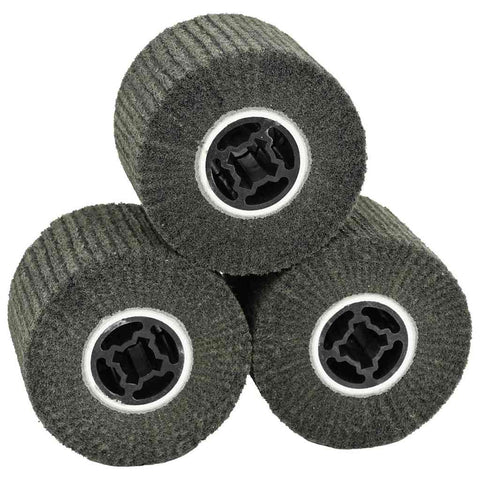 Rulli Abrasivi 3 pcs Nero 12 x 12 x 10 cm Fibra Sintetica