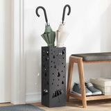 Supporto per Ombrellone Nero 15.5 x 15.5 x 49 cm Metallo