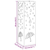 Supporto per Ombrellone Nero 15.5 x 15.5 x 49 cm Metallo