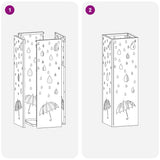 Supporto per Ombrellone Antracite 15.5 x 15.5 x 49 cm Metallo
