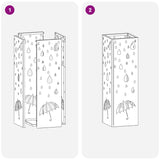 Supporto per Ombrellone Senape 15.5 x 15.5 x 49 cm Metallo