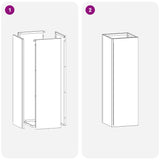Supporto per Ombrellone Antracite 15.5 x 15.5 x 49 cm Metallo