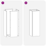 Stand per Ombrelli da Pioggia Senape 15,5 x 15,5 x 49 cm