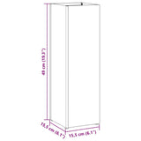 Stand per Ombrelli da Pioggia Senape 15,5 x 15,5 x 49 cm