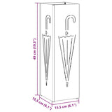 Supporto per Ombrellone Nero 15.5 x 15.5 x 49 cm Metallo