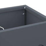 Supporto per Ombrellone Antracite 15.5 x 15.5 x 49 cm Metallo