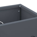 Supporto per Ombrellone Antracite 15.5 x 15.5 x 49 cm Metallo