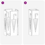 Supporto per Ombrellone Antracite 15.5 x 15.5 x 49 cm Metallo