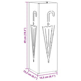 Supporto per Ombrellone Senape 15.5 x 15.5 x 49 cm Metallo