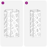 Supporto per Ombrellone Bianco 15.5 x 15.5 x 49 cm Metallo