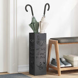 Supporto per Ombrellone Nero 15.5 x 15.5 x 49 cm Metallo