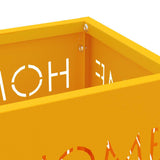 Supporto per Ombrellone Senape 15.5 x 15.5 x 49 cm Metallo