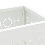 Supporto per Ombrellone Bianco 15.5 x 15.5 x 49 cm Metallo