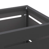 Stand per Ombrelli da Pioggia Nero 15,5 x 15,5 x 49 cm Acciaio