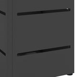 Stand per Ombrelli da Pioggia Nero 15,5 x 15,5 x 49 cm Acciaio