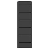 Stand per Ombrelli da Pioggia Nero 15,5 x 15,5 x 49 cm Acciaio