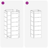 Supporto per Ombrellone Antracite 15.5 x 15.5 x 49 cm Metallo