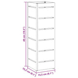Supporto per Ombrellone Bianco 15.5 x 15.5 x 49 cm Metallo