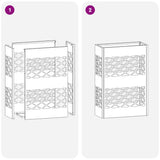 Supporto per Ombrellone Nero 28 x 12 x 41 cm Acciaio