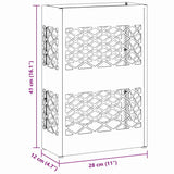 Supporto per Ombrellone Antracite 28 x 12 x 41 cm Acciaio