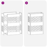 Supporto per Ombrellone Bianco 28 x 12 x 41 cm Acciaio