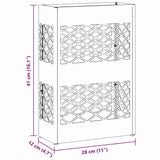 Supporto per Ombrellone Bianco 28 x 12 x 41 cm Acciaio