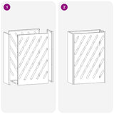 Stand per Ombrelli da Pioggia Bianco 28 x 12 x 41 cm Acciaio