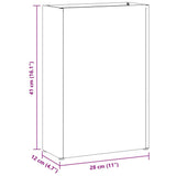 Stand per Ombrelli da Pioggia Antracite 28 x 12 x 41 cm Acciaio