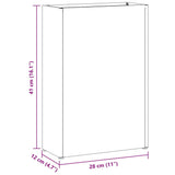 Supporto per Ombrellone Antracite 28 x 12 x 41 cm Acciaio