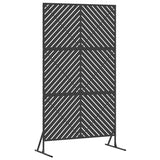 Schermo per Privacy 100 x 50 x 180 cm Acciaio Nero