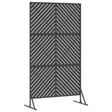Schermo per Privacy 100 x 50 x 180 cm Acciaio Nero