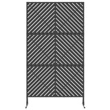 Schermo per Privacy 100 x 50 x 180 cm Acciaio Nero