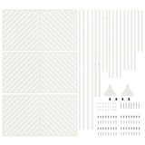 Schermo per Privacy Bianco 100 x 50 x 180 cm Acciaio