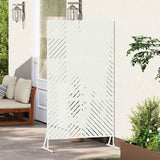 Schermo per Privacy Bianco 100 x 50 x 180 cm Acciaio