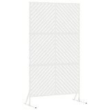 Schermo per Privacy Bianco 100 x 50 x 180 cm Acciaio