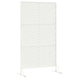 Schermo per Privacy Bianco 100 x 50 x 180 cm Acciaio