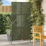 Schermo per Privacy 100 x 50 x 180 cm Acciaio Verde Oliva