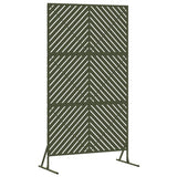 Schermo per Privacy 100 x 50 x 180 cm Acciaio Verde Oliva