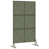 Schermo per Privacy 100 x 50 x 180 cm Acciaio Verde Oliva