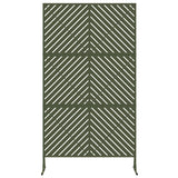 Schermo per Privacy 100 x 50 x 180 cm Acciaio Verde Oliva