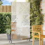 Schermo per Privacy 100 x 50 x 180 cm Acciaio Inox Argento
