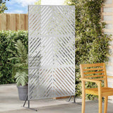 Schermo per Privacy 100 x 50 x 180 cm Acciaio zincato Argento