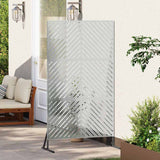 Schermo per Privacy 100 x 50 x 180 cm Acciaio zincato Argento