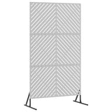 Schermo per Privacy 100 x 50 x 180 cm Acciaio zincato Argento