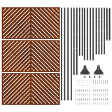 Schermo per Privacy 100 x 50 x 180 cm Acciaio Corten Ruggine