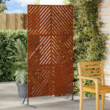 Schermo per Privacy 100 x 50 x 180 cm Acciaio Corten Ruggine