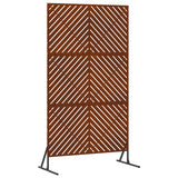 Schermo per Privacy 100 x 50 x 180 cm Acciaio Corten Ruggine