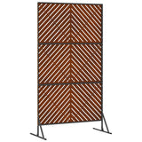 Schermo per Privacy 100 x 50 x 180 cm Acciaio Corten Ruggine